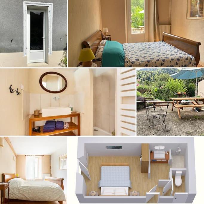 Chambre Double Cosy - Gite De La Louve Fougax-et-Barrineuf Kültér fotó